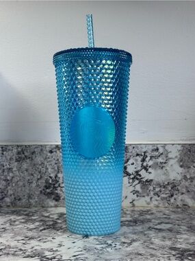 Starbucks Blue Ombre Studded Cold Cup 24oz NWT